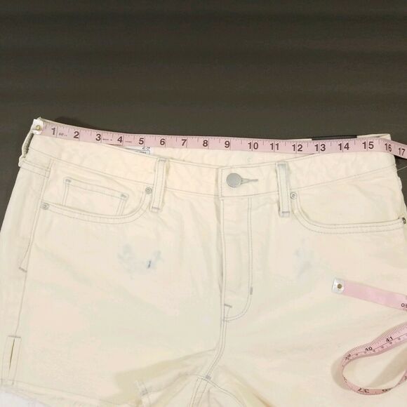 Gap Slim Cut-off Jean Short 29 Vintage Wash Bleach - Picture 3 of 5